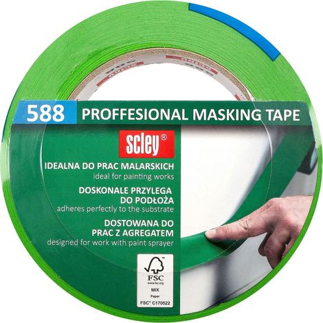 Nastro per pittura 38 mm x 50 m Scley serie 588 Nastro per mascheratura Nastro per pittura