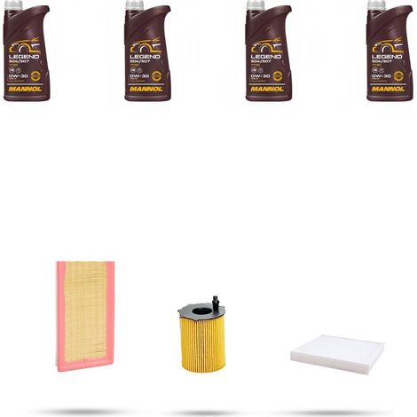 Kit tagliando 3 FILTRI e 4L OLIO compatibile con Fiat 500 L 0.9 Twin Air Turbo 77kw dal 2012 (1/4)