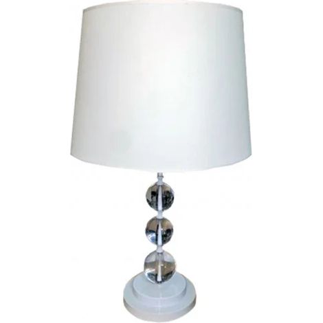 Lampe à poser avec bulle et abat-jour blanc - CRISTAL WHITE (1/2)