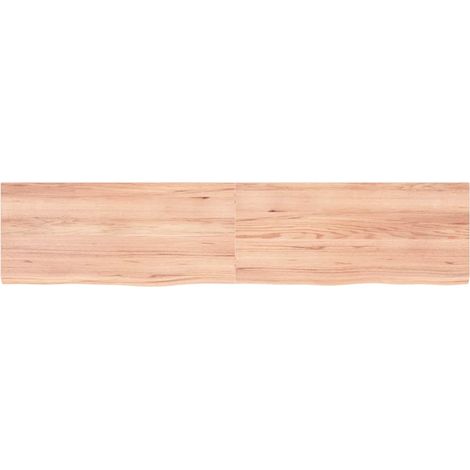Maison Exclusive - Piano Tavolo Marrone 180x40x(2-4) cm Massello Rovere Trattato