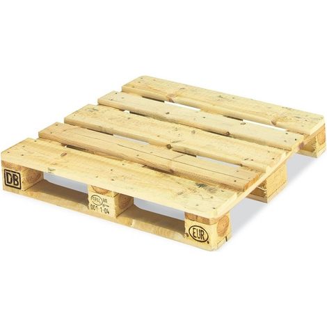 Palette bois EUROPE 120x80 cm – Épaisseur 22 mm – Norme EPAL – Charge jusqu'à 1200 kg – Pour stockage et transport – Provost