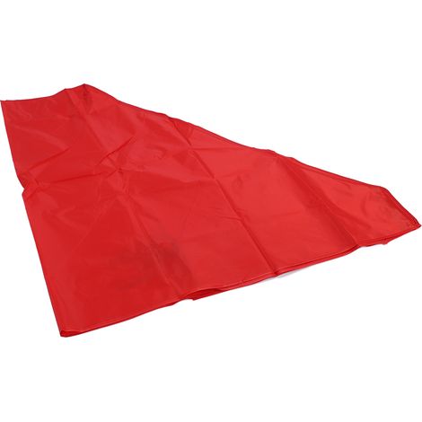Toit de rechange 4 coins ombrage couverture tente extérieur jardin publicité exposition parasol 1.9x2.9m rouge (1/5)