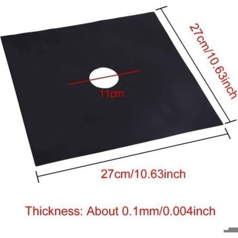 Protection Pour Plaque Gaz - Écran Anti-Éclaboussures En PTFE Et Fibre De Verre - Pour Cuisinière À Gaz - Lot De 10 (1/4)