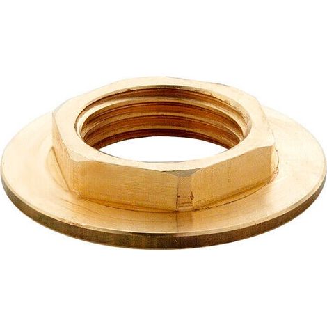 Ecolands – Contre-écrou à plateau laiton à visser – Filetage 1/2' (15x21) – Ø extérieur 36 mm – Poids 169 g – Conforme normes A.C.S.