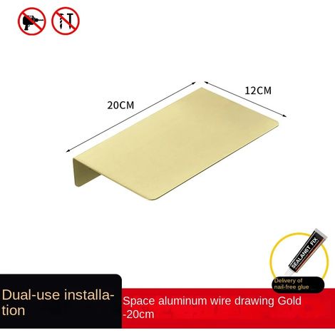 (C1) Étagère de salle de bain de luxe en fil d'acier inoxydable sans perforation, légère et transparente. Support mural pour téléphone portable pour toilettes. (1/5)