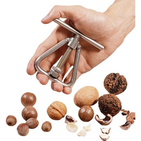 Casse-noisette - Pratique - Robuste - Pour noix noires - Contrôle de force - Design triangulaire (1/4)