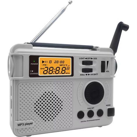 Convient aux radios FM à manivelle d'extérieur, aux récepteurs radio d'urgence, aux haut-parleurs de 3000 mAh, aux lampes de poche, aux boutons SOS et aux batteries externes pour cartes TF. (1/5)