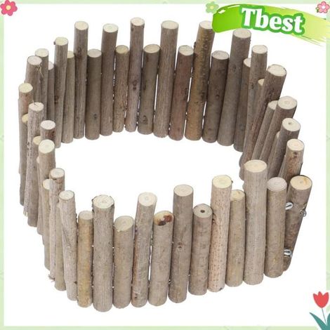 Tbest Clôture en bois pour hamster Clôture en Bois Hamster Échelle des Rats Jouet de animalerie jouet Clôture de Clôture de 30 cm (1/5)
