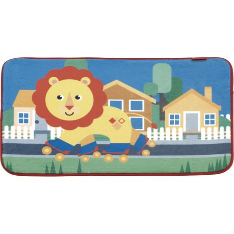Tapis super doux Fp Lion et maisons 45x75cm (1/2)