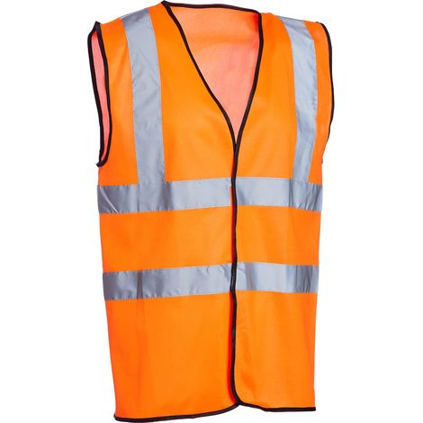 Blackrock Gilet Alta Visibilità Arancione, Gilet Alta Visibilità Uomo Gilet da Lavoro Giubbotto Catarifrangente Auto Hi Vis, Hi Viz, Gilet Uomo Estivo, Gilet Catarifrangente Uomo (1/5)