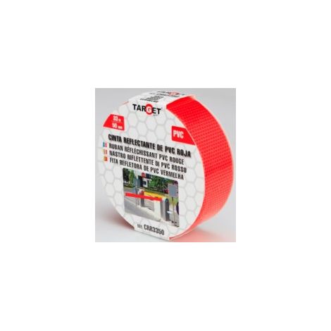 -CAHERSA- CINTA REFLECTANTE ROJA 33 X 50MM TARGET