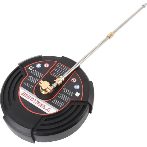 Nettoyeur de surfaces à haute pression de 13 pouces, 2500 PSI, en acier inoxydable, avec interface de 1/4 pouce et 2 rallonges. (1/5)