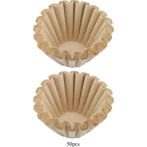 Asixxsix Filtre à Café Jetable, Filtre à Café Non Jetable en Bois Non Blanchi, Fibre de Bois Blanchie, Pureté et Saveur Originale, 50 Unités, Restrafes, Usage Domestique (1 à 4 portions) (1/5)