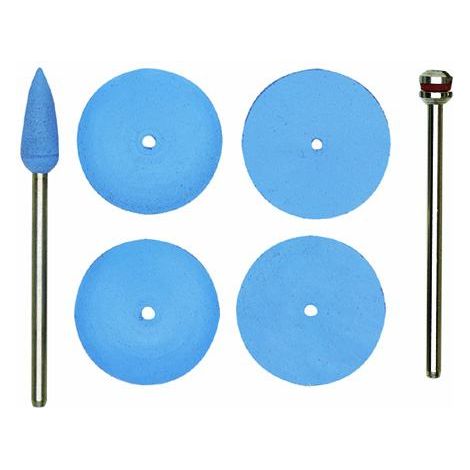 Proxxon - Silikon-Polierscheiben Rad, Ø 22 mm, 10 Stück mit Träger - 28294 (1/2)