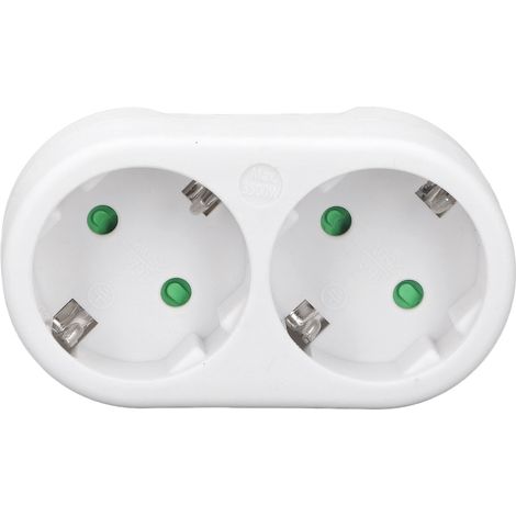Convertisseur de courant standard européen, compact et étanche, 2 prises, 16 A, 250 V (1/5)