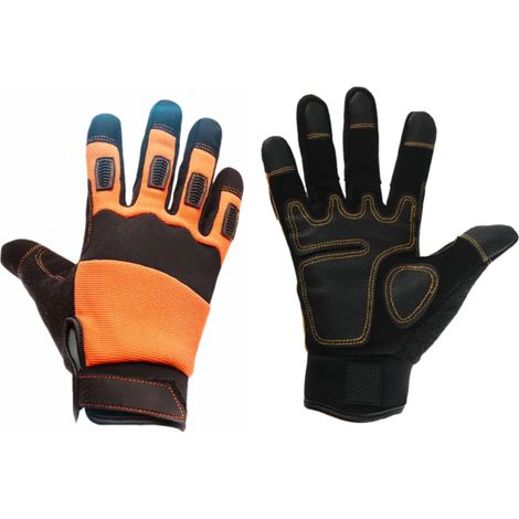 Irovami Gants protection travail – respirants, antidérapants, antichoc, coupe-coupures (1/5)