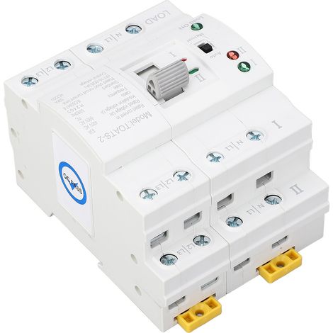 Commutateur de transfert automatique 4 pôles 63A 220V pour générateur de secours, installation domestique, double alimentation (1/5)