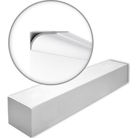NMC WT22-box WALLSTYL Noel Marquet 1 Karton SET mit 5 Eckleisten Stuckleisten Modern weiß  10 m