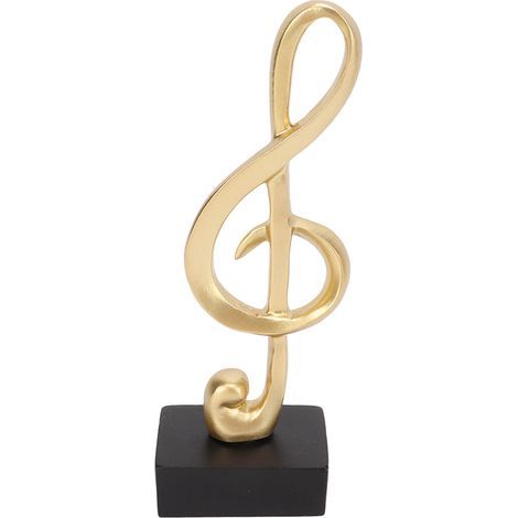 Sculpture de notes de musique en forme de Note de musique, Sculpture de Table en résine élégante et Simple pour décoration de bureau (1/5)