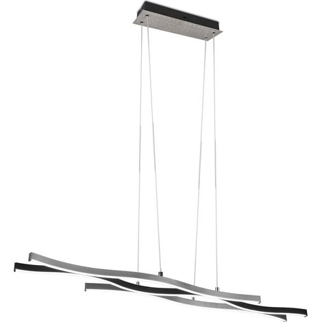 Lampada a sospensione LED, metallo, alluminio spazzolato, L107 cm, Blaze (1/4)