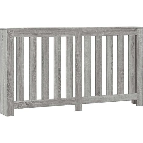 Copritirtermos decorativo moderno 149 x 20 x 82 cm ripiano pratico stile contemporaneo in legno ingegnerizzato grigio 020049830