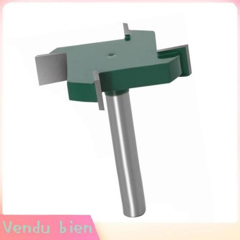 Garosa Mèche de routeur pour le travail du bois Fraise à Bois à 4 Lames Queue De 6 35 Mm (1/4 Po) bricolage fraiseuse Vert foncé (1/4)