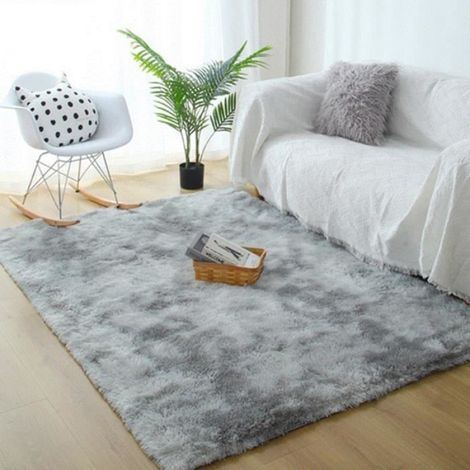 Tapis Chambre Famibay 120x160cm Moelleux Salon Enfant Gris Synthétique (1/4)