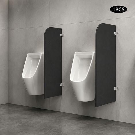 Divisorio per orinatoi WC 90 x 40 cm - paravento - da parete - impermeabile - per luoghi pubblici, scuole, uffici (1/5)