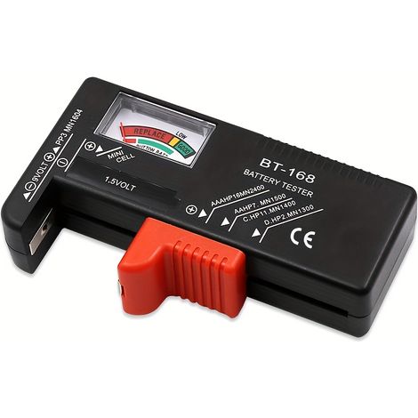 Testeur de piles universel BT-168 – Affichage analogique pour un test rapide (piles AA/AAA/C/D/9V/1,5V) (1/5)
