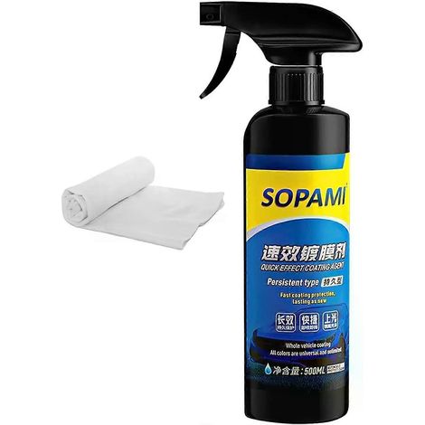 Spray de protection pour voitures Sopami, agent de protection, cire protectrice pour voitures et motos - KM FORMAT : 1 pièce (1/4)