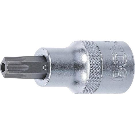 Douille à Embouts 12,5 mm (1/2) Profil T Torx avec Perçage T50 - Précision et Robustesse, Acier - D-Work (1/5)
