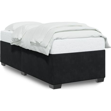 Maison Exclusive - Bettgestell Schwarz 80x200 cm Samt (1/5)