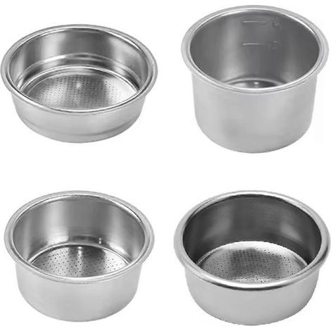 51-mm-Kaffeefilterkorb, geeignet für bodenlose Filterkannen, 4 Zubehörteile