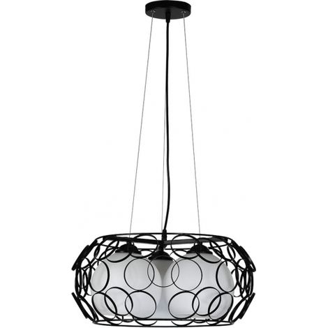 FABRILAMP Peregrino Ciondolo 3xE27 Nero 45d (1/3)