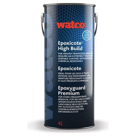 Watco Epoxyguard Premium Anti-Rutsch Kalttrocknend, zweikomponentige Epoxidharz Bodenbeschichtung, Grau 4L