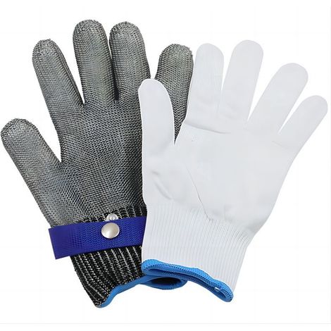 Schnittfester Handschuh Stufe 9, ein schnittfester Handschuh, Größe L Schnittfester Metzgerhandschuh, Edelstahlhandschuhe, Schnittschutz für den Alltag (1/5)