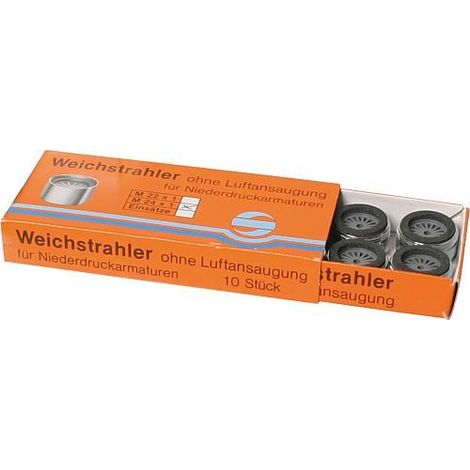 Regulateur jet doux basse pression mâle M24x1 avec joint caoutchouc sans couronne "emballage 10 pcs" ", (1/2)