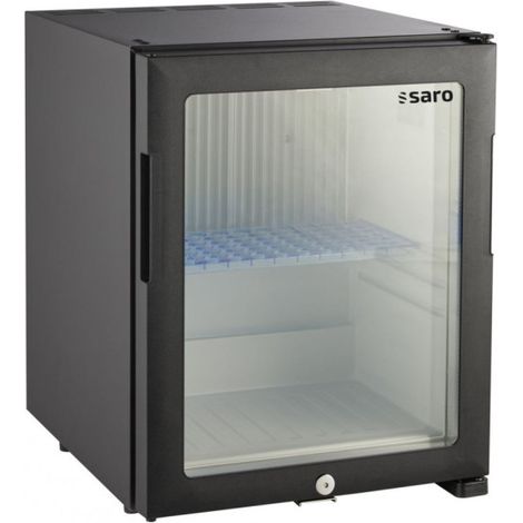 Minibar 28 Litres avec Porte Vitrée Éclairage LED Réglage Numérique - Saro (1/2)
