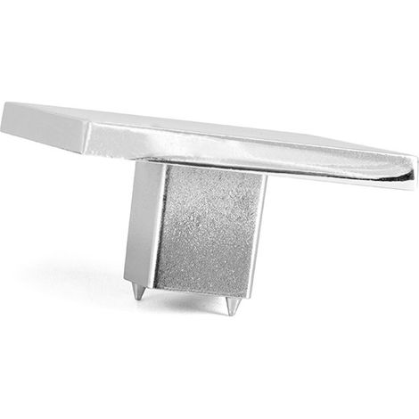 tirador de mueble capo. zamak. dos tetones. sin tornillería vista. acabado acabado gris ral (1/4)