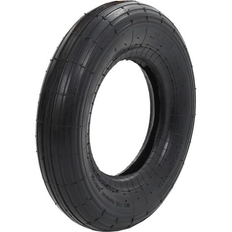 VURAHOME - Pneu de brouette 3.50-8 4PR Caoutchouc Noir (1/5)