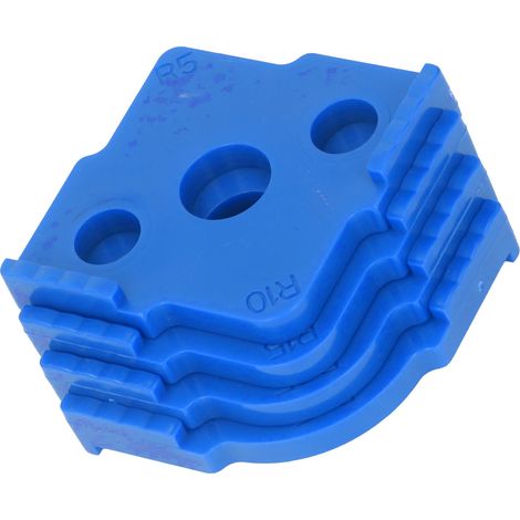 4-teiliges Radiusfrässchablonen-Set aus verschleißfestem ABS-Kunststoff, Eckradiusschablone, Halbrundecken-Einbauwerkzeug, blau (1/5)