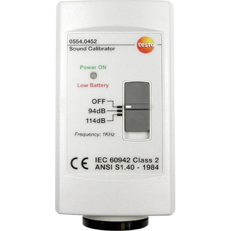 Testo 0554 0452 Calibratore di Livello di Pressione Acustica (1/2)