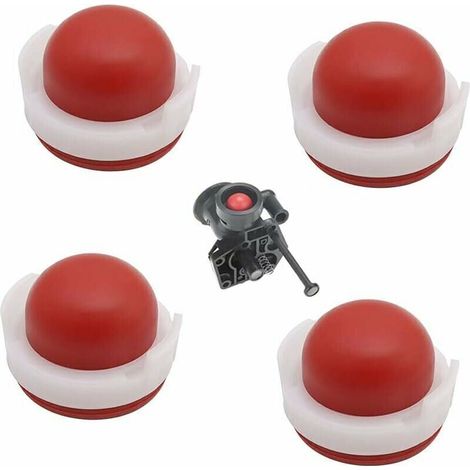 Lot de 4 pompes d'amorçage en silicone pour carburateur pour Briggs & Stratton 694394 494408 pour tondeuses à gazon