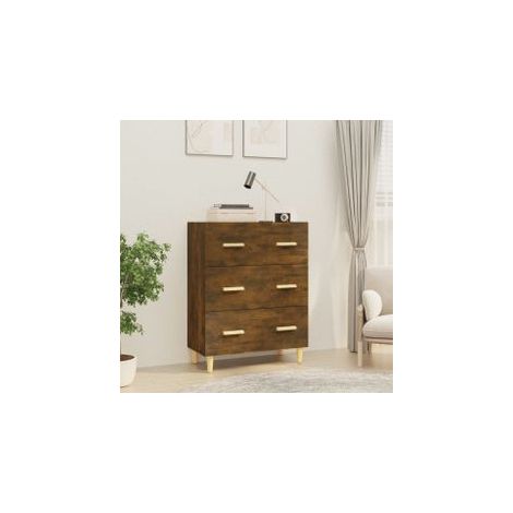 Buffet Chêne fumé 70x34x90 Bois d'ingénierie (1/5)