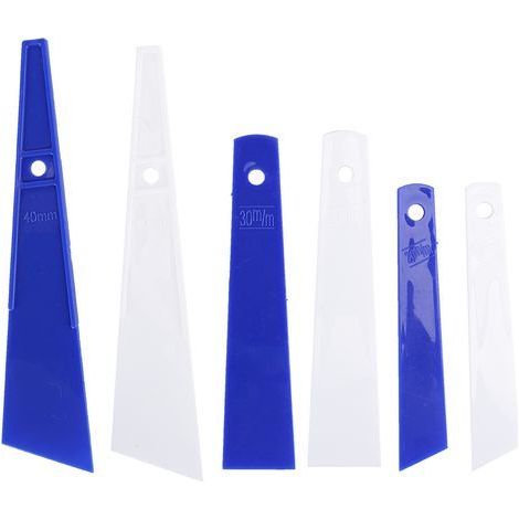 Set mit 6 Kunststoffspachteln zum Auftragen von Klebstoff, Lederhandwerkswerkzeugen und Nähzubehör (1/5)