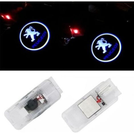 Set de 2 projecteurs LED pour Peugeot 307 407 508 408 406 607 806, lumières d'accueil de portière pour voiture