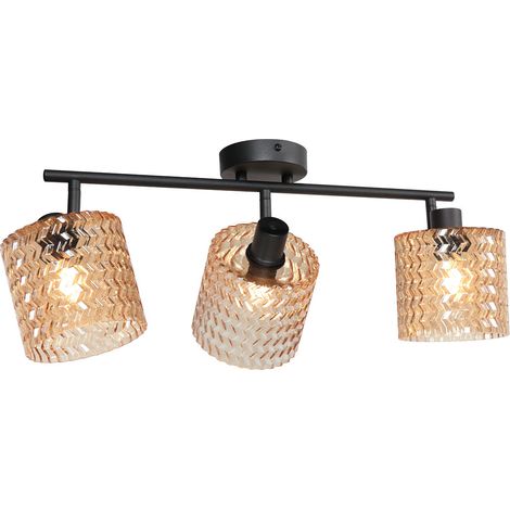 Mexlite - spot - Ocre - bernstein schwarz - glas metall -