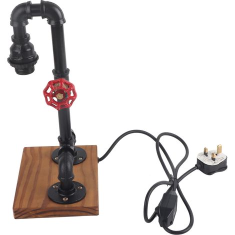 Lampe de table rétro tuyau d'eau LED décorative pour chambre restaurant Royaume-Uni 220V (1/5)