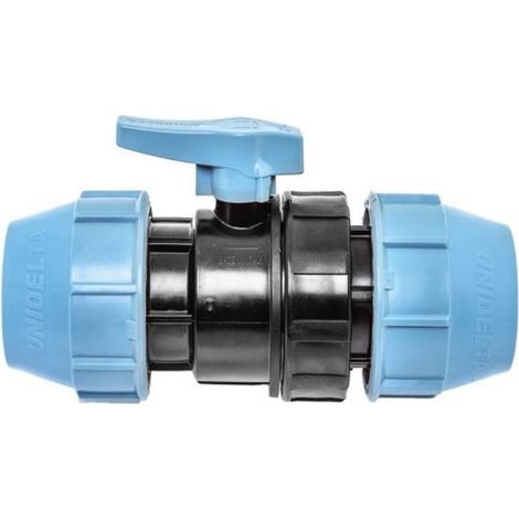 Vanne à compression PEHD Ø50mm – Raccord rapide pour tuyaux PE – Étanchéité durable – Résistance UV et pression – Montage facile sans outil (1/2)