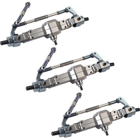 Trois boîtes de vitesses métalliques pour essieux avant et arrière, compatibles avec le kit de mise à niveau pour camion radiocommandé WPL C14 C24 C34 C44 B14 B24 1/16 (1/5)